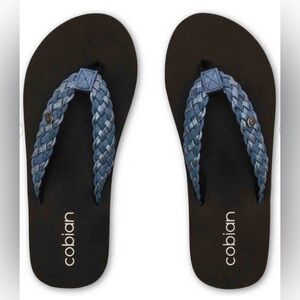 Cobian Braided Bounce Flip Flop Sandals – Indigo Blue | Women’s 8 NWT